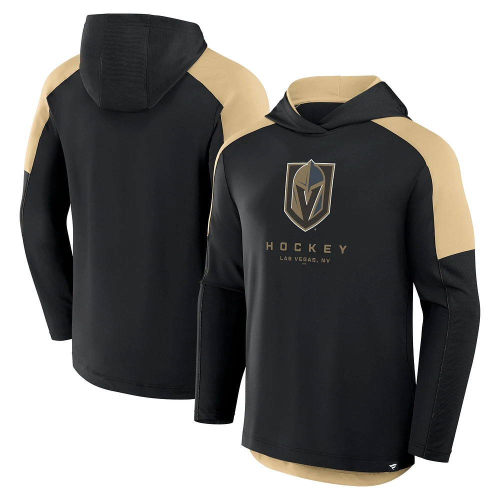 Sweat à capuche de transition Meta Game Fanatics Black Vegas Golden Knights pour homme