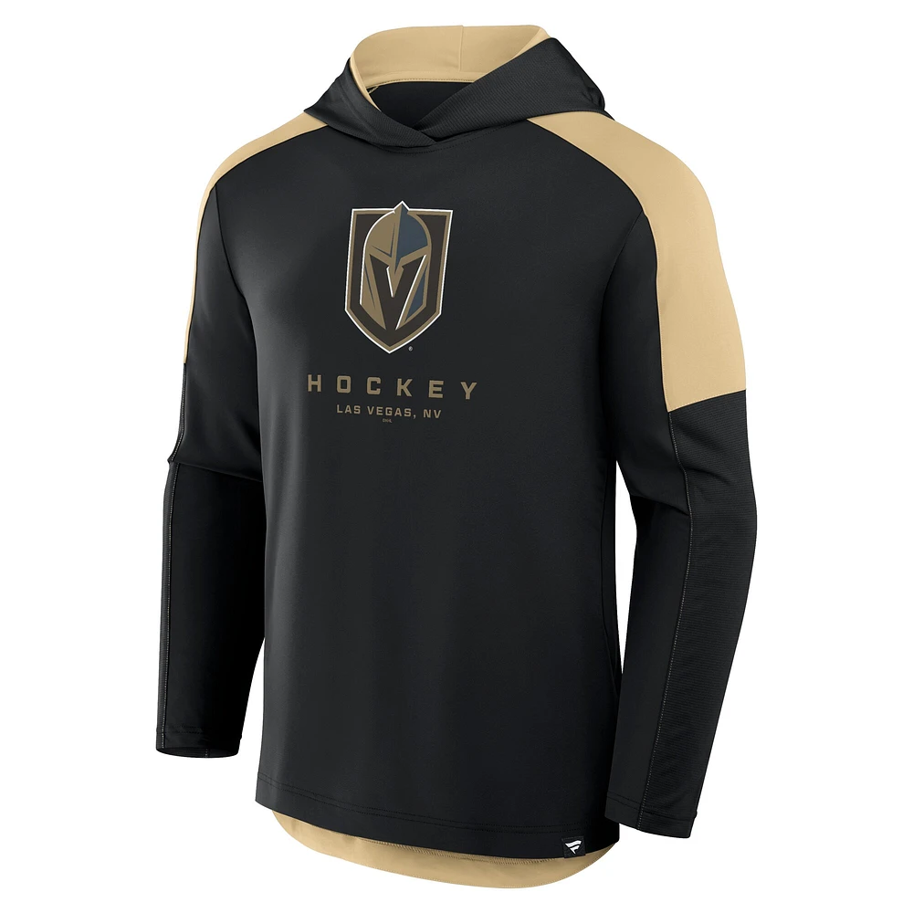 Sweat à capuche de transition Meta Game Fanatics Black Vegas Golden Knights pour homme