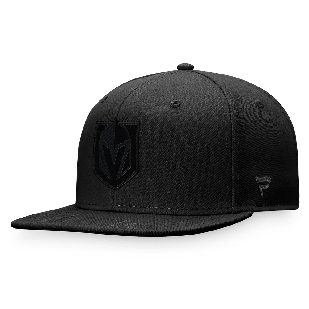 Men's Fanatics Black Vegas Golden Knights Tonal Fitted Hat