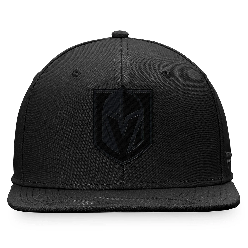 Men's Fanatics Black Vegas Golden Knights Tonal Fitted Hat