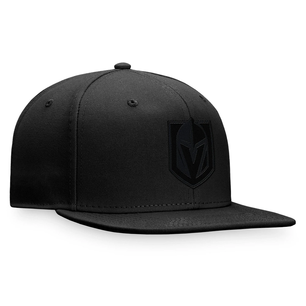 Men's Fanatics Black Vegas Golden Knights Tonal Fitted Hat