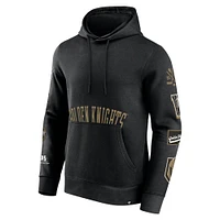 Men's Fanatics Black Vegas Golden Knights Wild Winner Fleece Pullover Hoodie