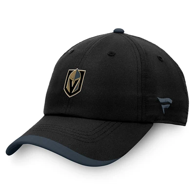 Fanatics BlackVegas Golden Knights 2022 NHL Draft pour hommes - Casquette réglable authentique Pro Rink Pinnacle