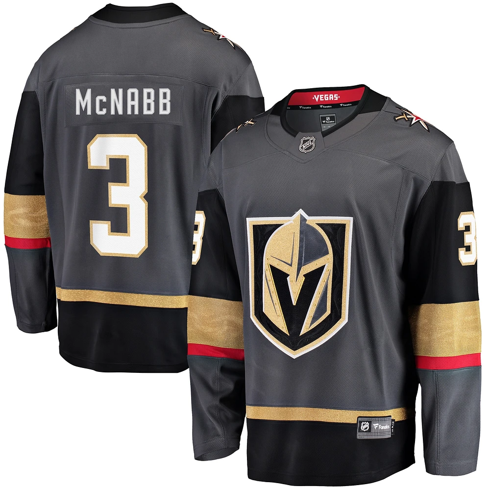 Fanatiques pour hommes de marque Brayden Mcnabb Gray Vegas Golden Knights Breakaway - Maillot joueur