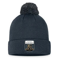 Men's Fanatics Charcoal Vegas Golden Knights NHL Draft Cuffed Knit Hat with Pom