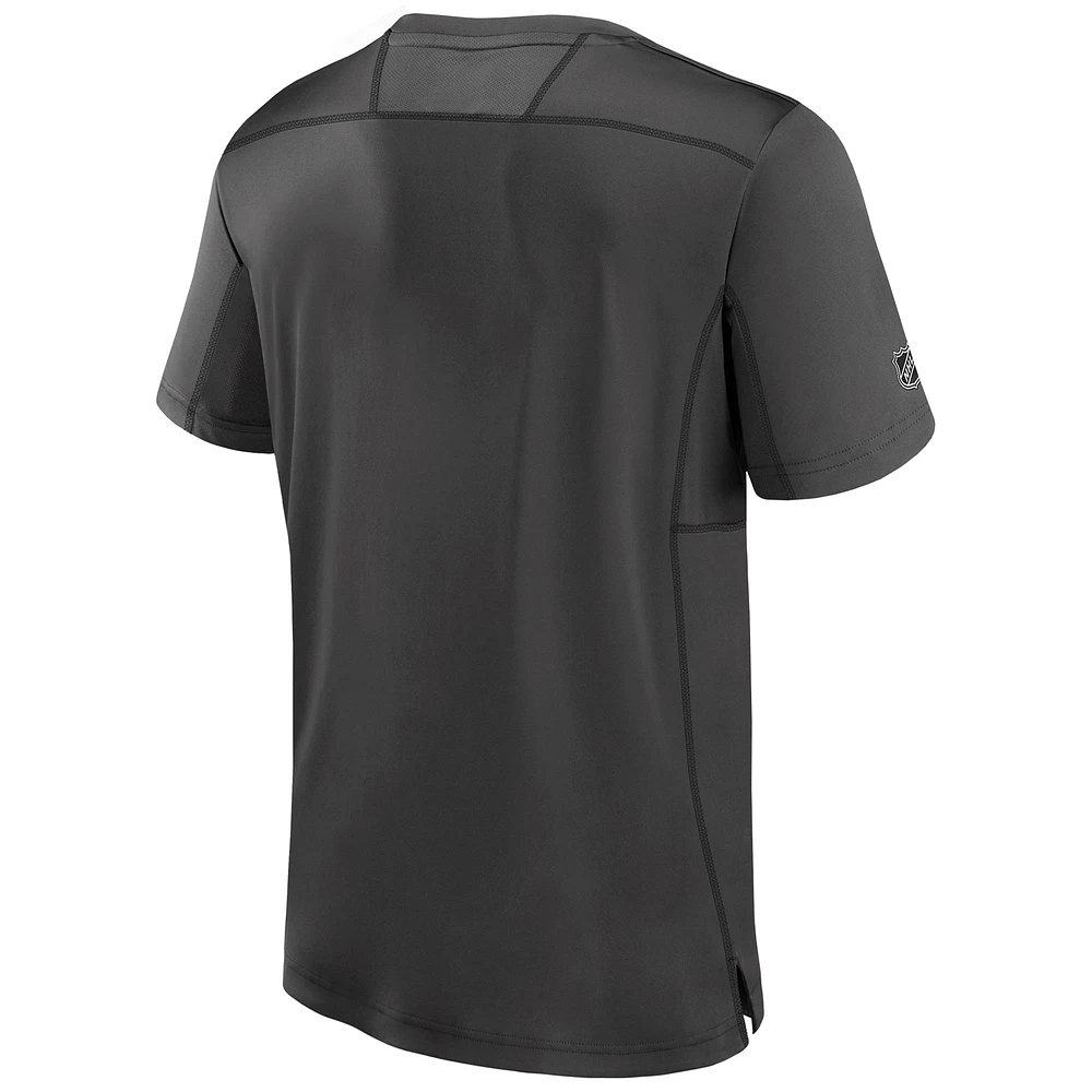 Men's Fanatics  Charcoal Vegas Golden Knights Authentic Pro Tech T-Shirt
