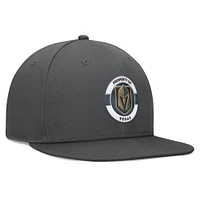 Casquette Snapback Authentic Pro Training Camp Fanatics Charcoal Vegas Golden Knights pour hommes