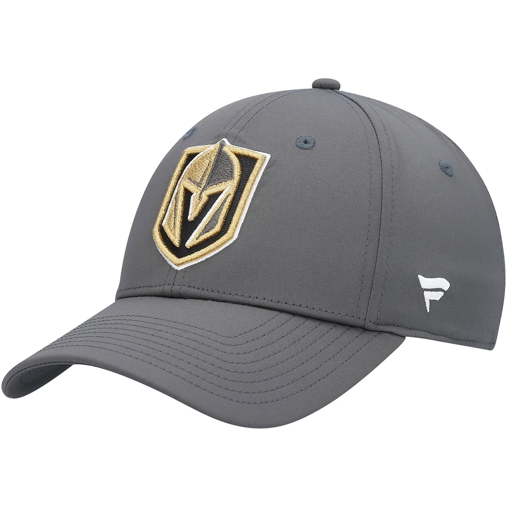 Casquette Fanatics Charcoal Vegas Golden Knights Core Elevated Speed ​​Flex pour hommes