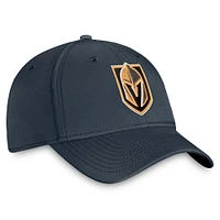 Casquette Fanatics pour homme avec logo principal Flex, couleur charbon Vegas Golden Knights