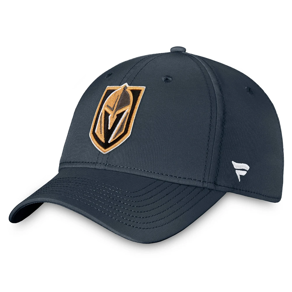 Casquette Fanatics pour homme avec logo principal Flex, couleur charbon Vegas Golden Knights