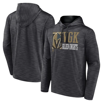 Sweat à capuche Fanatics Charcoal Vegas Golden Knights Never Quit pour hommes