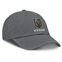 Men's Fanatics Charcoal Vegas Golden Knights Washed Adjustable Hat