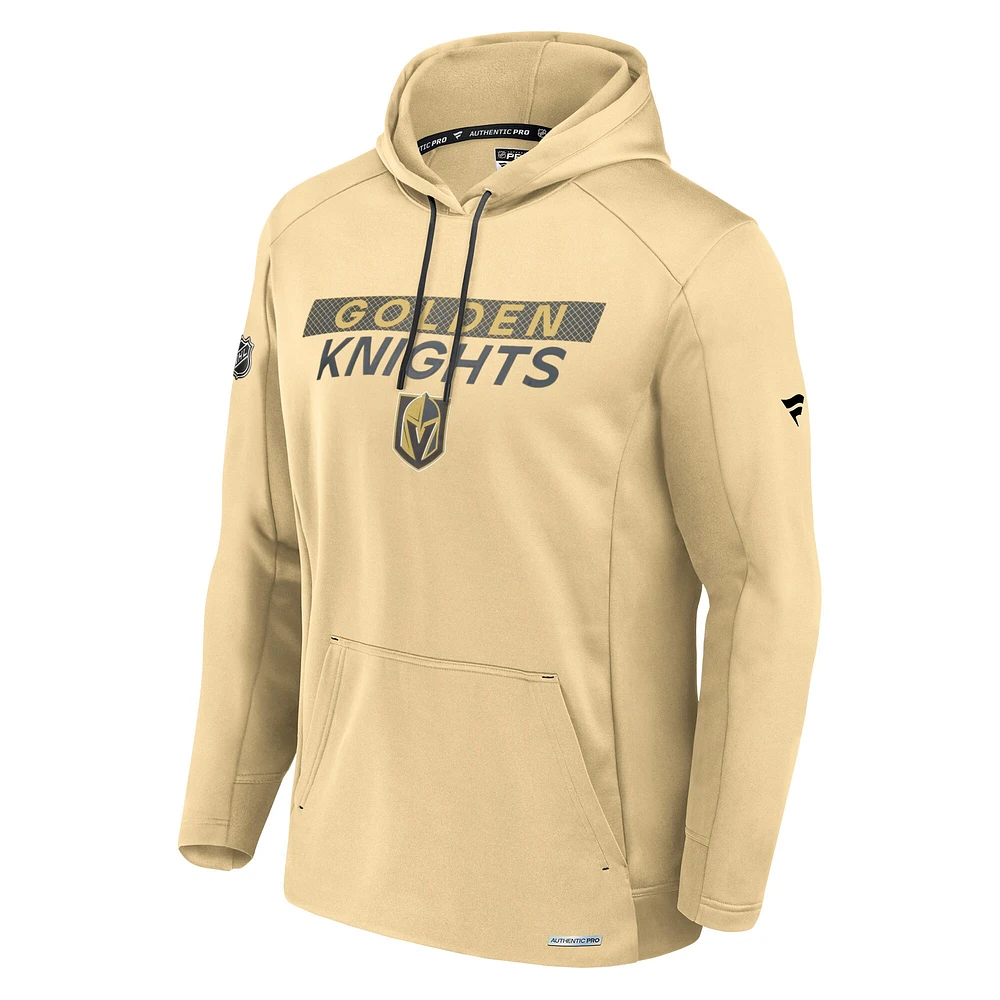 Sweat à capuche en polaire authentique Pro Alternate Vegas Golden Knights Fanatics Gold pour hommes