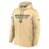 Sweat à capuche en polaire authentique Pro Alternate Vegas Golden Knights Fanatics Gold pour hommes