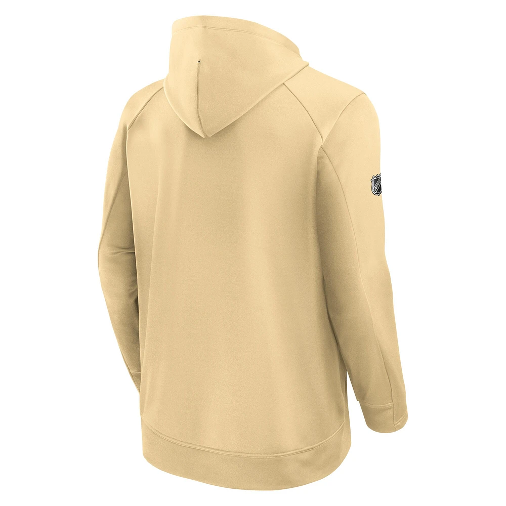 Sweat à capuche en polaire authentique Pro Alternate Vegas Golden Knights Fanatics Gold pour hommes