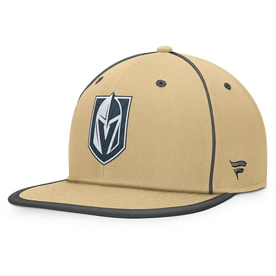 Casquette ajustée Heritage Ice Time pour homme Fanatics Gold Vegas Golden Knights