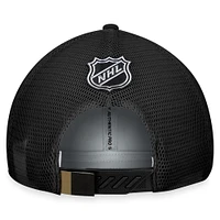 Casquette réglable Vegas Golden Knights Authentic Pro Home Ice Trucker Fanatics gris/noir pour hommes