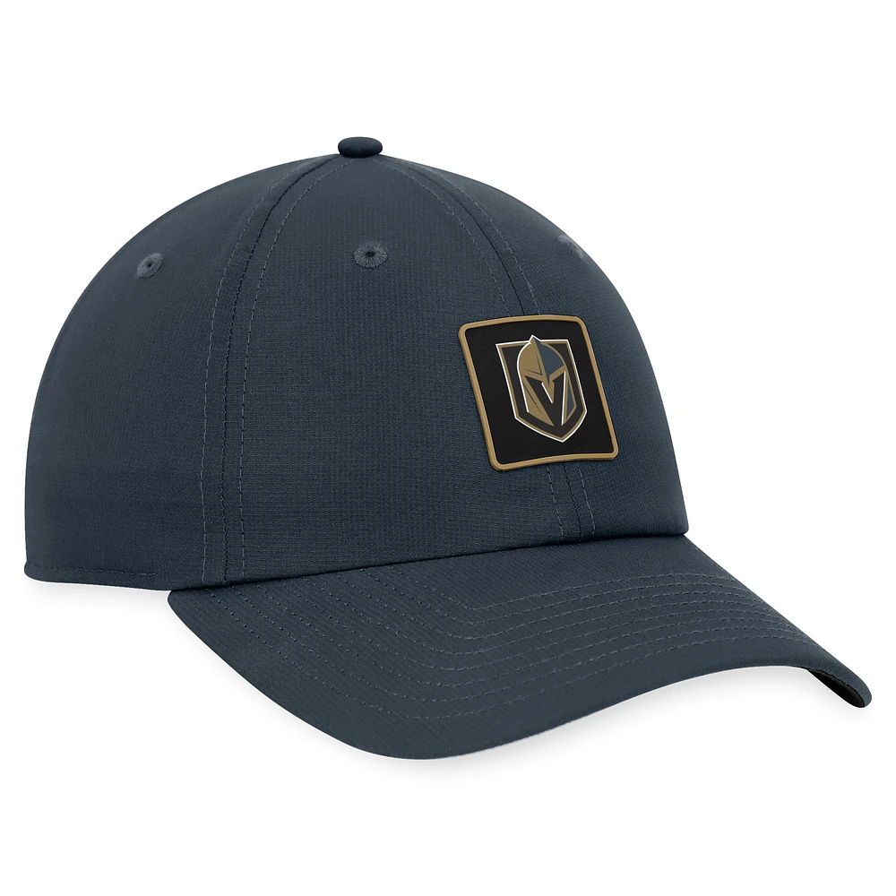 Casquette de performance réglable authentique Pro Fanatics Grey Vegas Golden Knights pour hommes