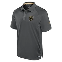 Polo de patinoire authentique Pro Rink Vegas Golden Knights gris Fanatics pour hommes