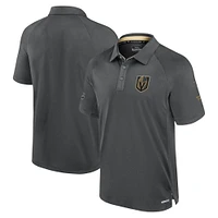 Polo de patinoire authentique Pro Rink Vegas Golden Knights gris Fanatics pour hommes