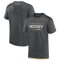 T-shirt authentique Pro Tech Fanatics gris Vegas Golden Knights pour hommes