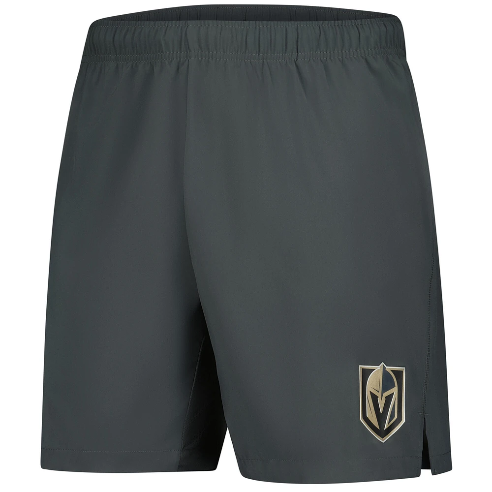 Short d'entraînement technique gris Fanatics pour homme des Golden Knights de Vegas