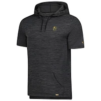 Men's Fanatics  Heather Charcoal Vegas Golden Knights Authentic Pro Short Sleeve Pullover Hoodie