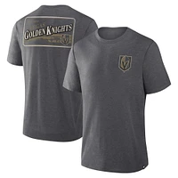 T-shirt tri-blend Fanatics Heather Charcoal Vegas Golden Knights pour homme