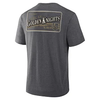 T-shirt tri-blend Fanatics Heather Charcoal Vegas Golden Knights pour homme