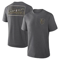 T-shirt tri-blend Fanatics Heather Charcoal Vegas Golden Knights pour homme