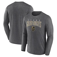 Men's Fanatics Heather Charcoal Vegas Golden Knights Special Edition 2.0 Scoring Chance Long Sleeve T-Shirt