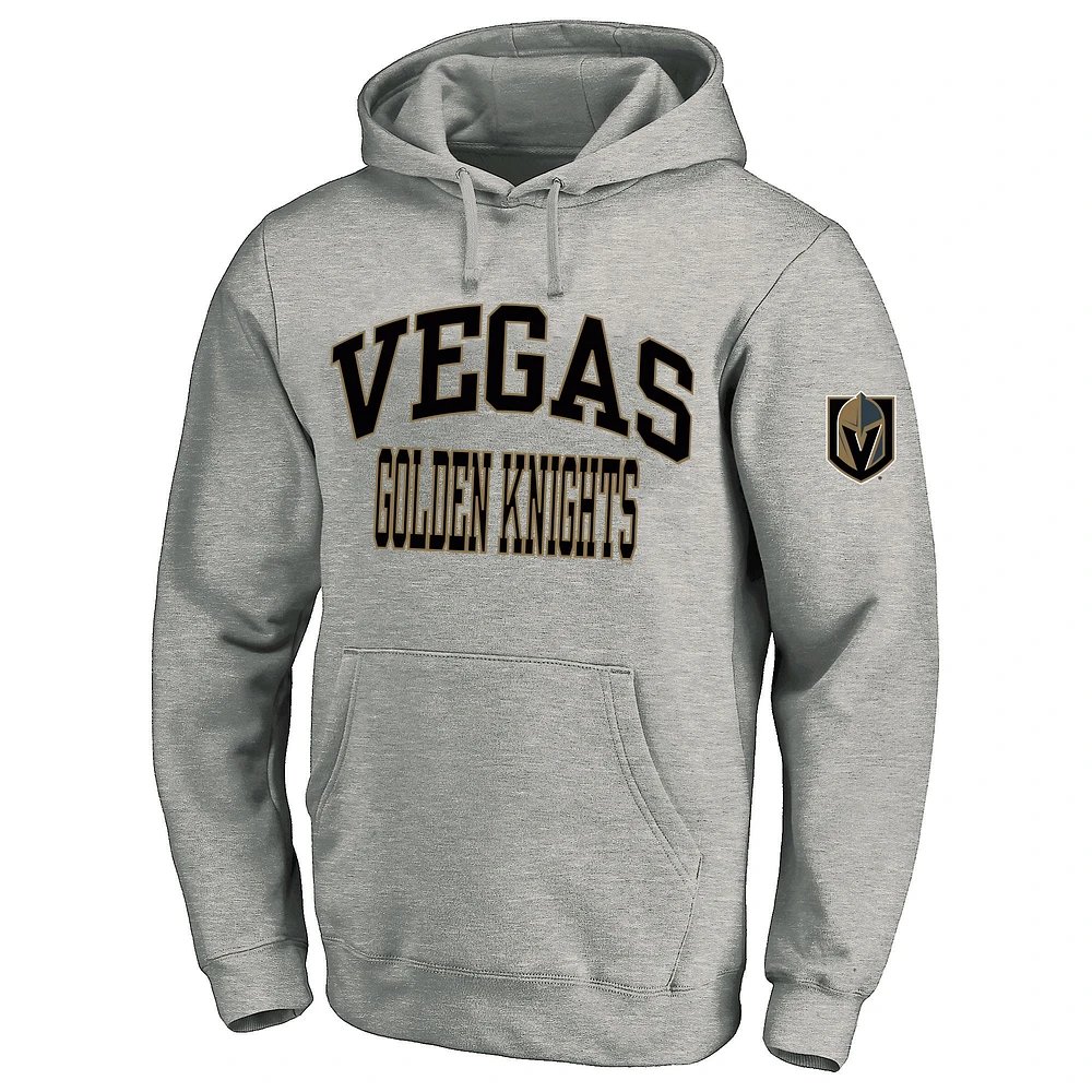 Sweat à capuche en polaire pour homme Fanatics Heather Gray Vegas Golden Knights Big & Tall