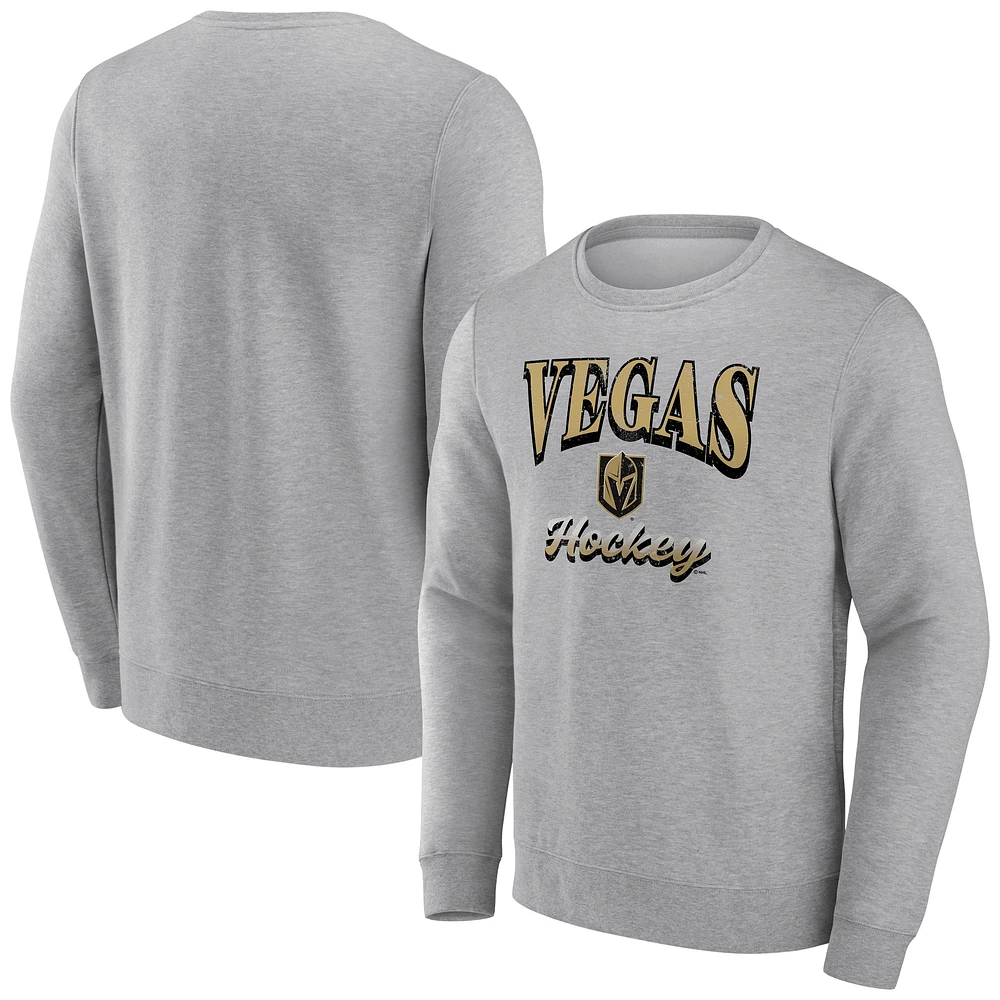 Men's Fanatics Heather Gray Vegas Golden Knights Special Edition 2.0 Pullover Sweatshirt