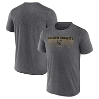 Men's Fanatics Heathered Charcoal Vegas Golden Knights Prodigy Performance T-Shirt