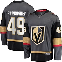 Fanatics pour hommes Ivan Barbashev Gris Vegas Golden Knights Home Breakaway Maillot