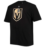 Fanatics pour hommes Jack Eichel Black Vegas Golden Knights T-shirt avec nom et numéro grand