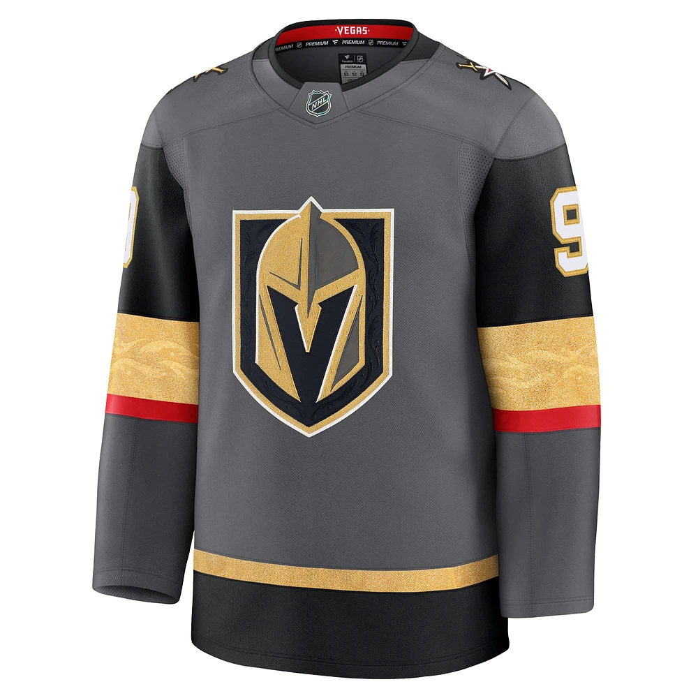 Maillot de remplacement Premium pour hommes Fanatics Jack Eichel Grey Vegas Golden Knights