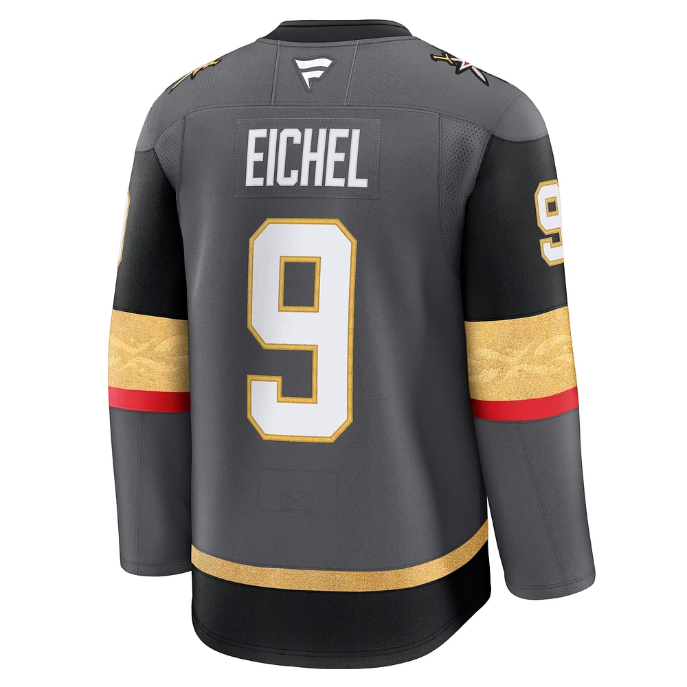 Men's Fanatics Jack Eichel Gray Vegas Golden Knights Alternate Premium Jersey