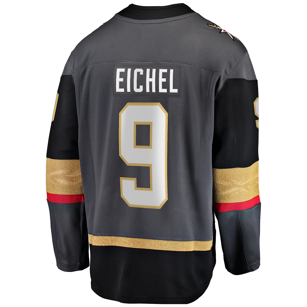 Maillot de joueur Premier Breakaway des Vegas Golden Knights Jack Eichel pour hommes Fanatics Gray