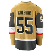 Men's Fanatics Keegan Kolesar Gold Vegas Golden Knights Home Breakaway Jersey