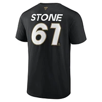 Men's Fanatics Mark Stone Black Vegas Golden Knights Authentic Pro Prime Name & Number T-Shirt