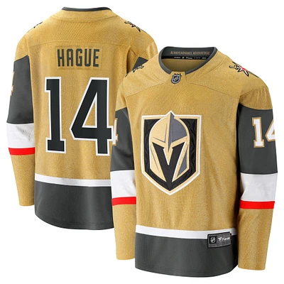 Men's Fanatics Nicolas Hague Gold Vegas Golden Knights Home Premier Breakaway Player Jersey