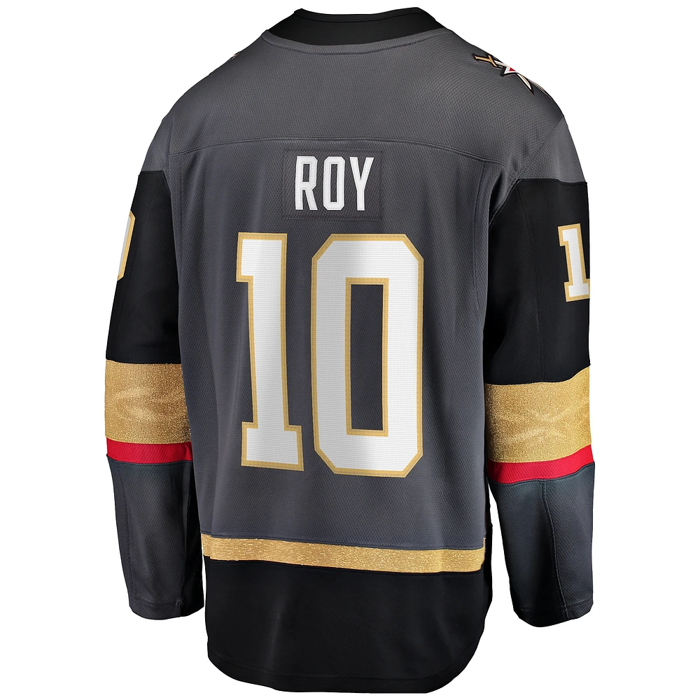 Fanatics pour hommes Nicolas Roy Gris Vegas Golden Knights Home Breakaway Player Maillot