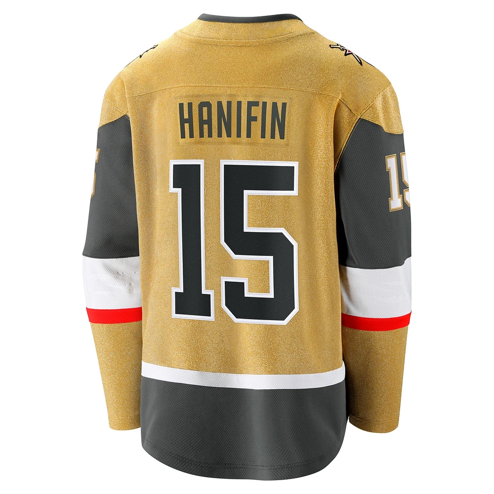 Men's Fanatics Noah Hanifin Gold Vegas Golden Knights Home Breakaway Jersey