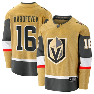 Maillot de joueur échappé Premier Breakaway Fanatics Pavel Dorofeyev Gold Vegas Golden Knights pour hommes