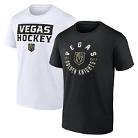 Pack combiné de t-shirts Fanatics Vegas Golden Knights Serve pour hommes