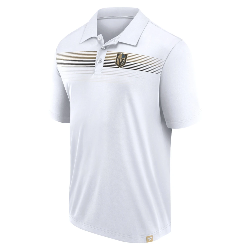 Men's Fanatics White Vegas Golden Knights Victory For Us Interlock Polo