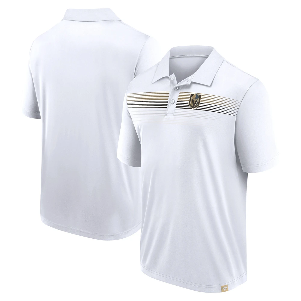 Men's Fanatics White Vegas Golden Knights Victory For Us Interlock Polo