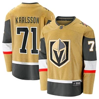 Maillot d'évasion à domicile Fanatics William Karlsson Gold Vegas Golden Knights pour hommes