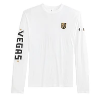 T-shirt à manches longues Adam des Golden Knights de Vegas blanc Johnnie-O pour homme